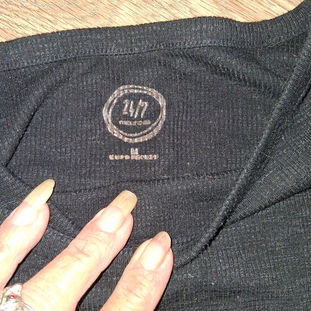 Black 24/7 Comfort Apparel Top